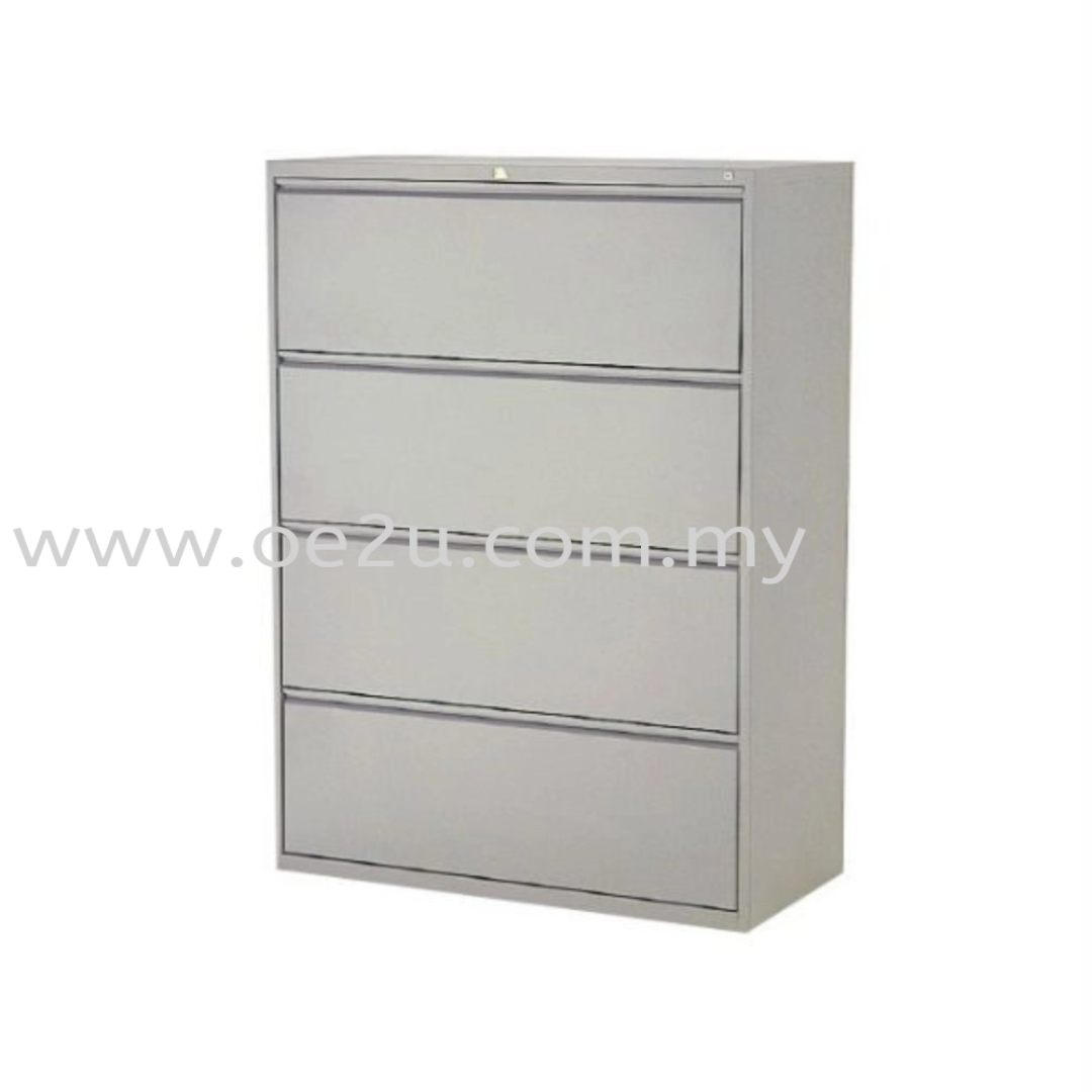 4 Drawer Lateral Filing Cabinet for Secure File Storage