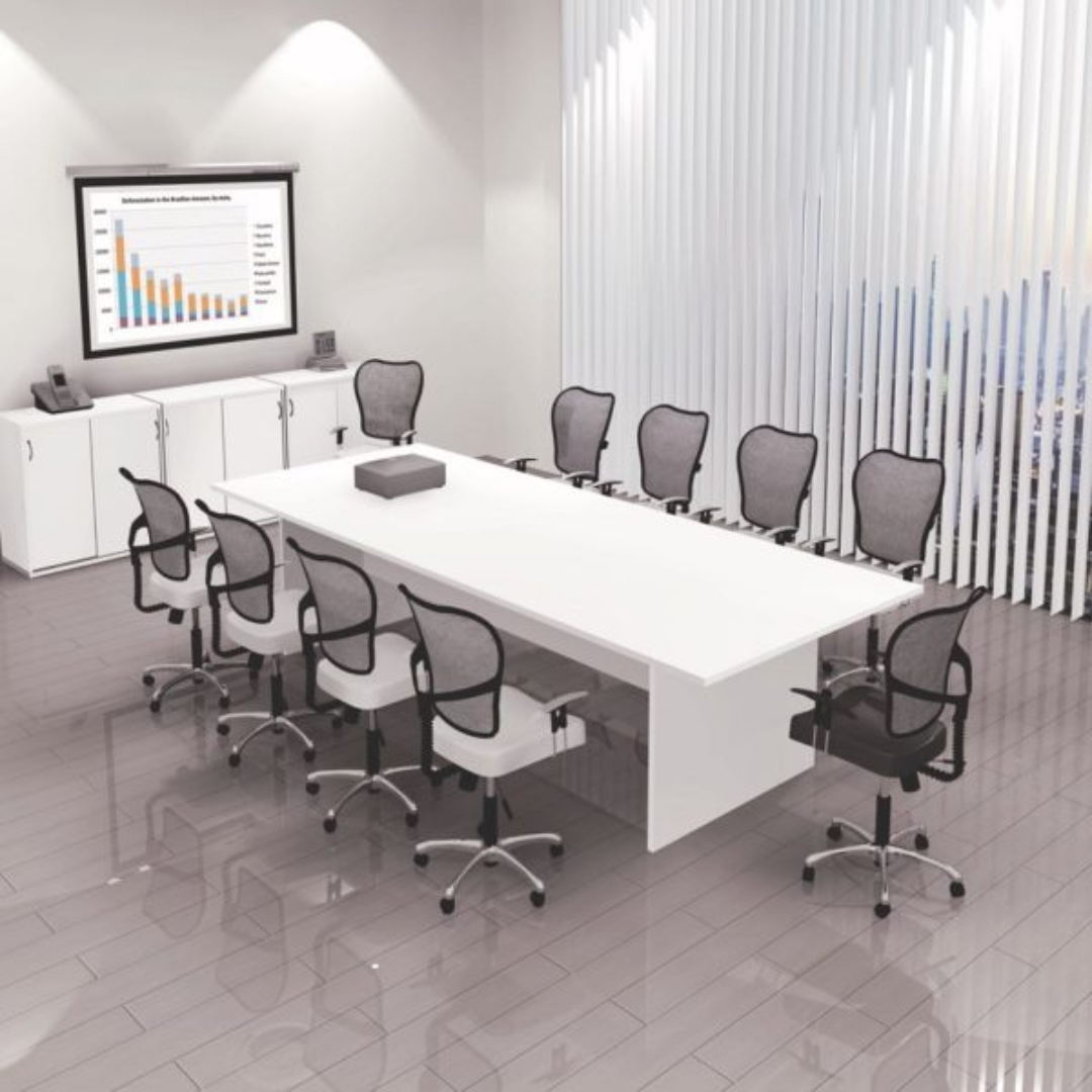10ft Rectangular Conference Table Designed for Team Sessions