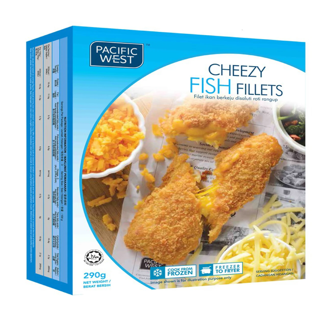 Pacific West Tempura Cheezy Fish 290g – Frozen Meal Malaysia