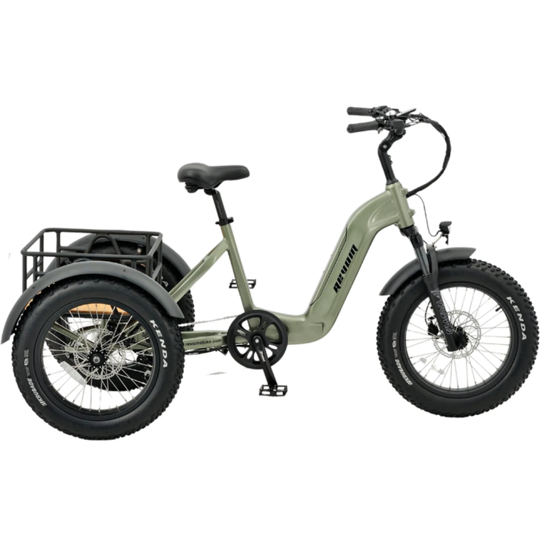 Revom Mover T2 Electric Cargo Bike Olive UK Dealer