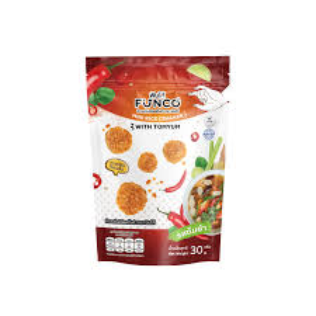 Funco Tom Yum Rice Cracker For Spicy Flavor Boost