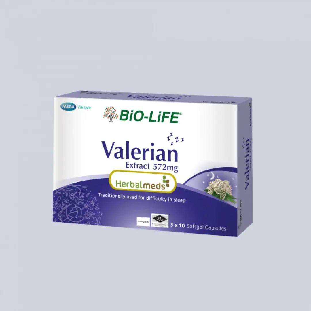 Valerian Extract 572mg Herbalmeds Relaxation Formula MY