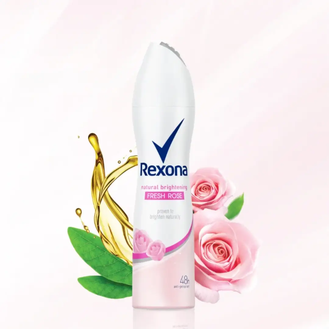 Rexona Fresh Rose Deodorant Spray 135ml Malaysia Supply