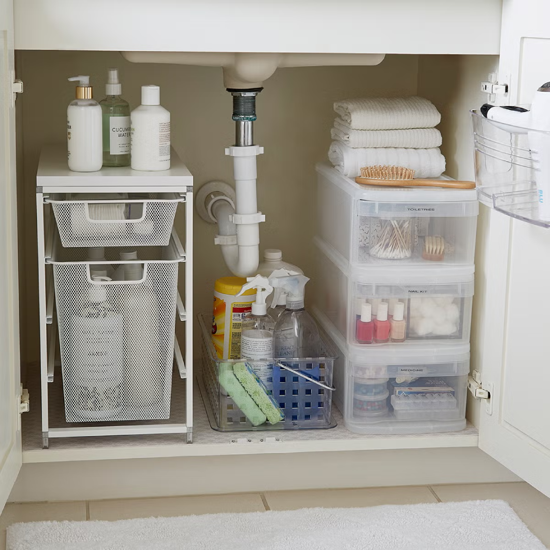 Adjustable Under-Sink Storage Organizer | US Supplier