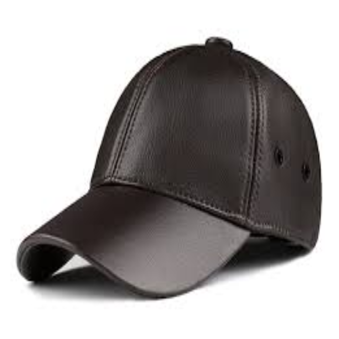 Genuine Leather Baseball Caps For Men