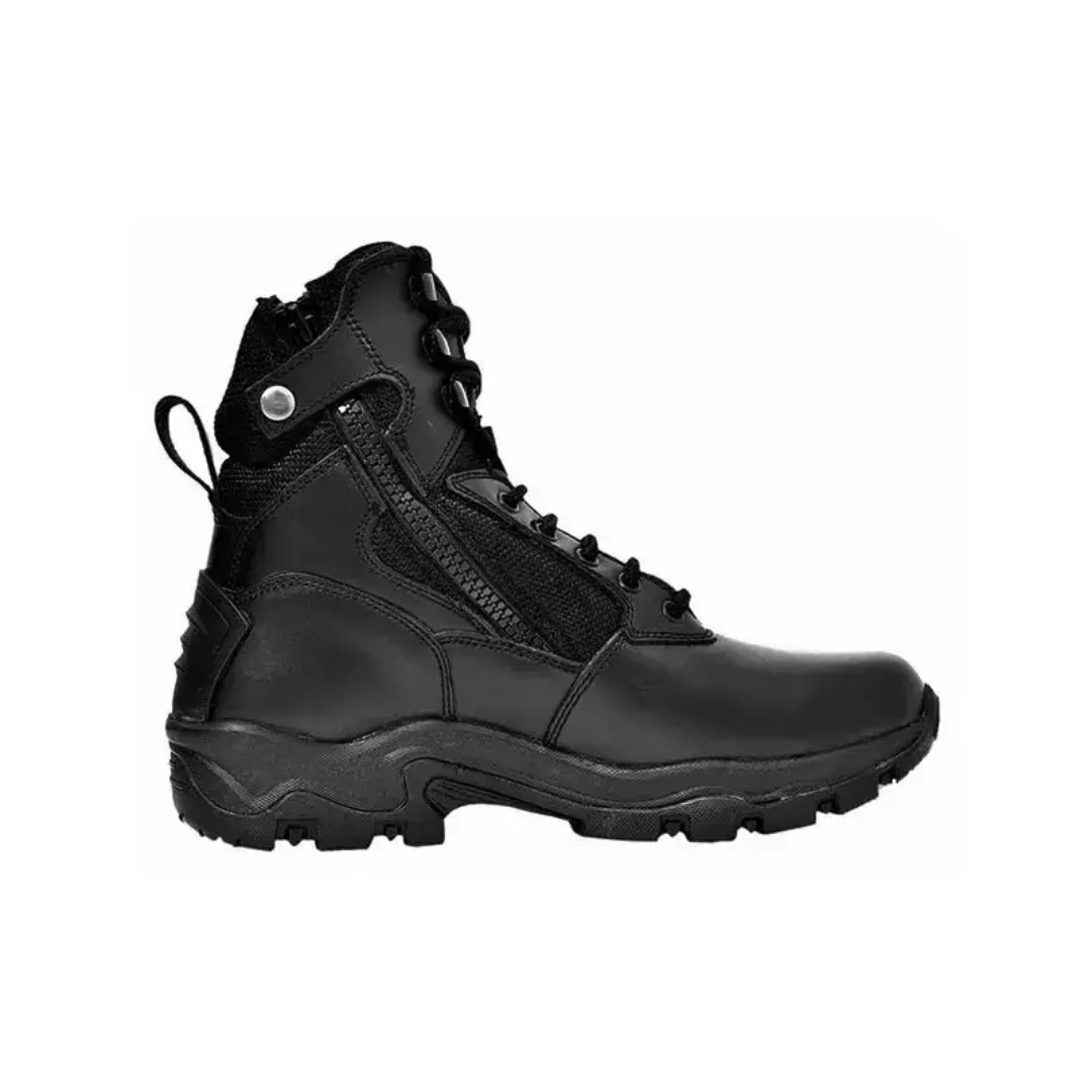 Allen Cooper Plain Toe Combat Boot High Ankle Rubber Sole Size 11 UK/India Black, AC-6053