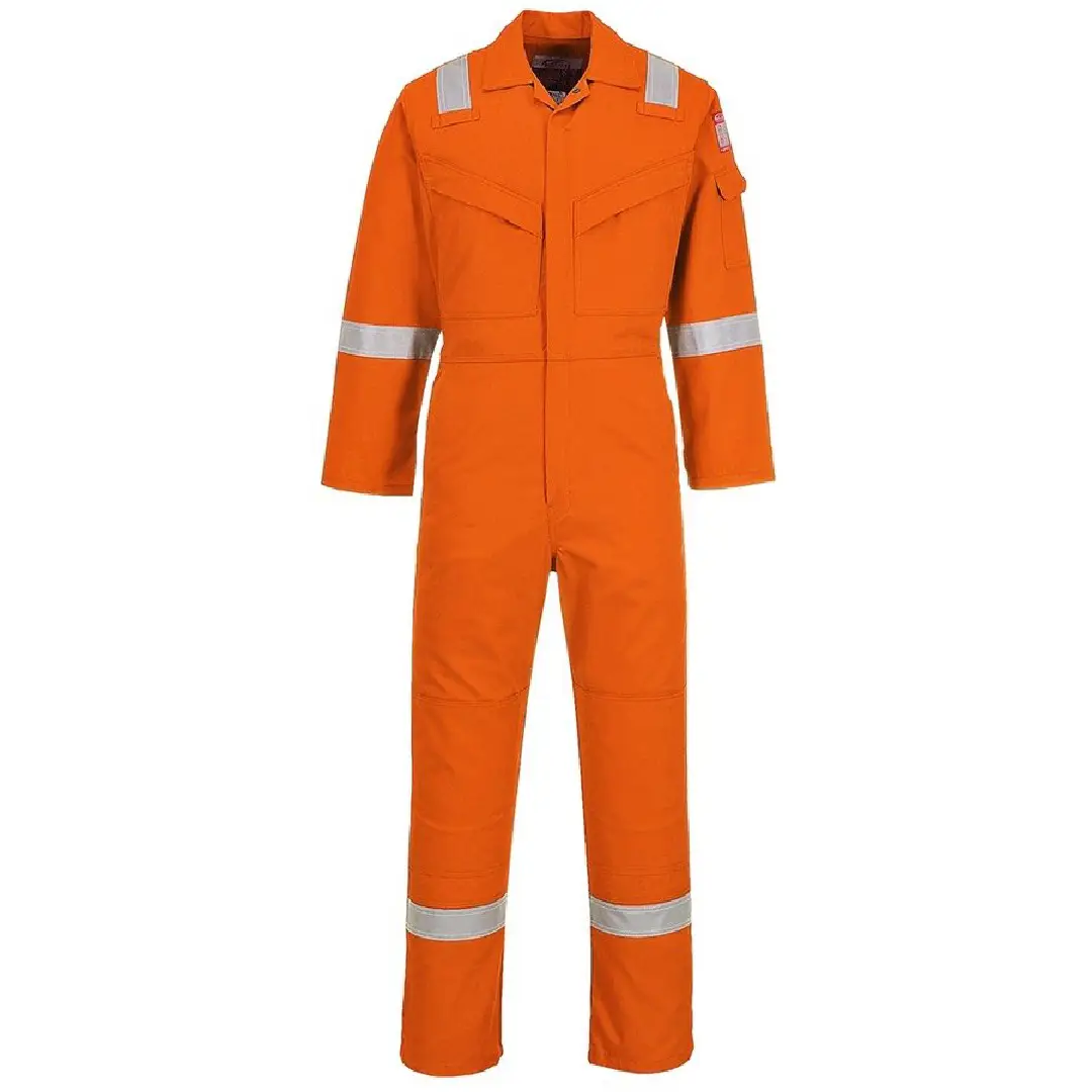  Orange Antistatic Flame Retardant Coveralls for Fire Fighting