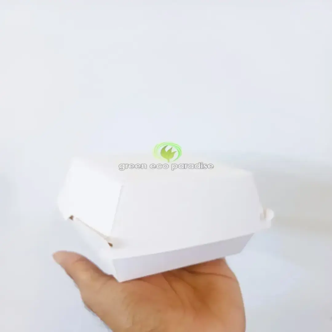 Paper Burger Box [White] – Food Packaging Malaysia