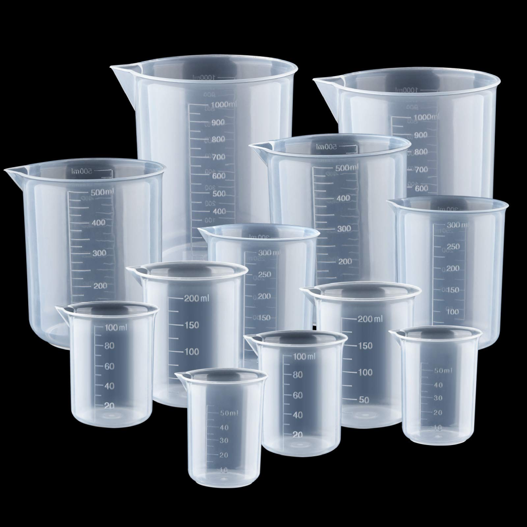 Plastic Beakers For Lab And Home Experiments