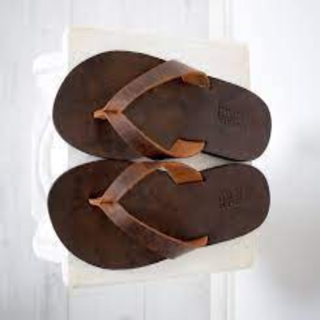 Comfortable Leather Flip-Flops For Summer
