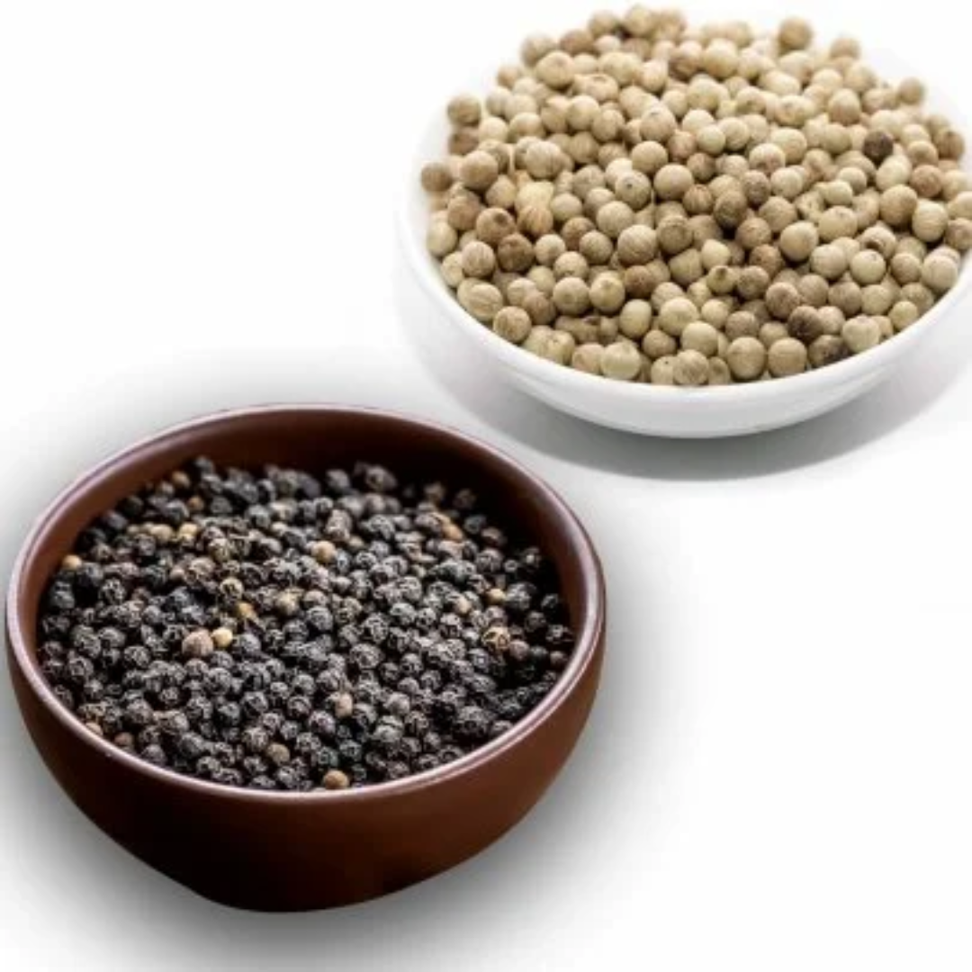 White & Black Peppercorns For Gourmet Taste