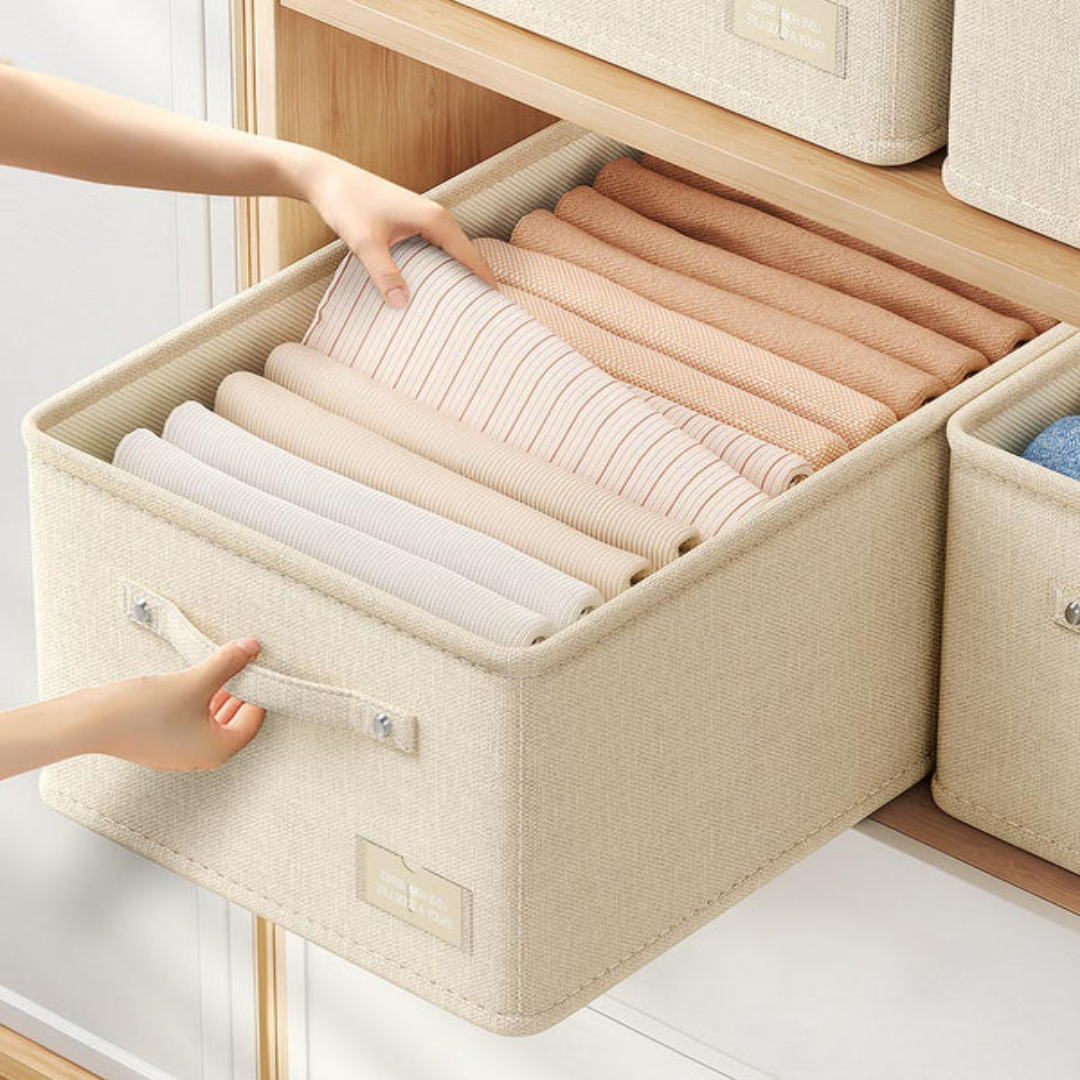 Joybos Cotton Foldable Clothes Storage Boxes with Lids | USA Supplier