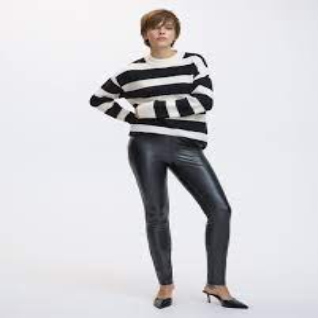 Black Leather Leggings For Women Online