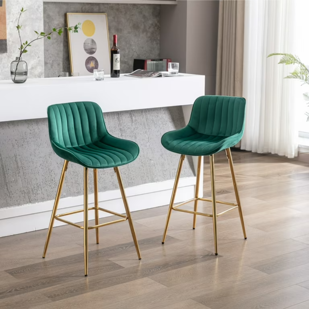 Caribbean Leather Swivel Bar Stool Comfort USA