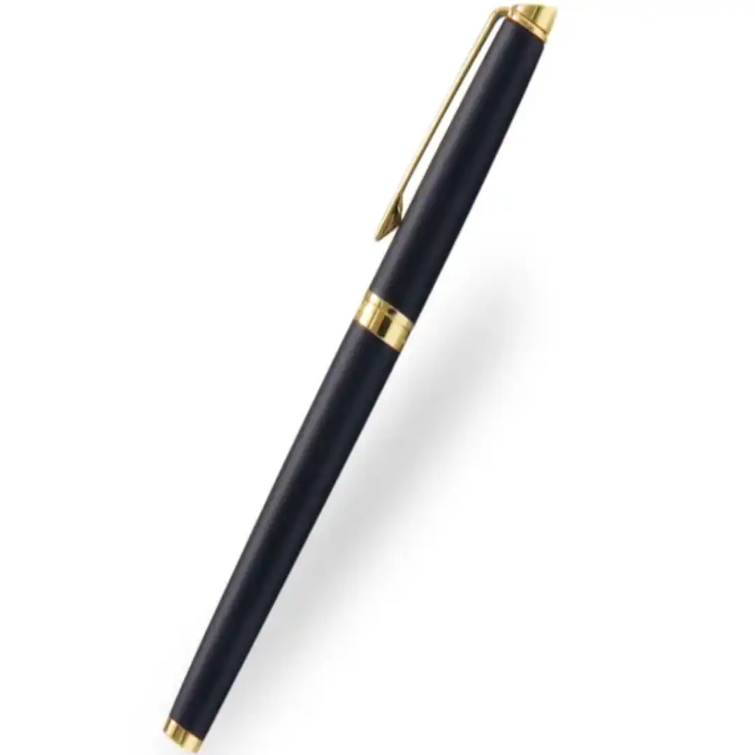 Waterman Rollerball Pen Matt Black Gold UK Pens