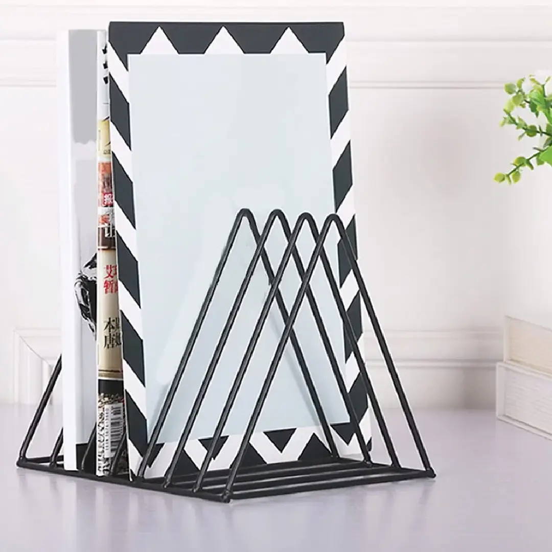 TORO Iron Triangle Magazine Stand – Stylish File & Book