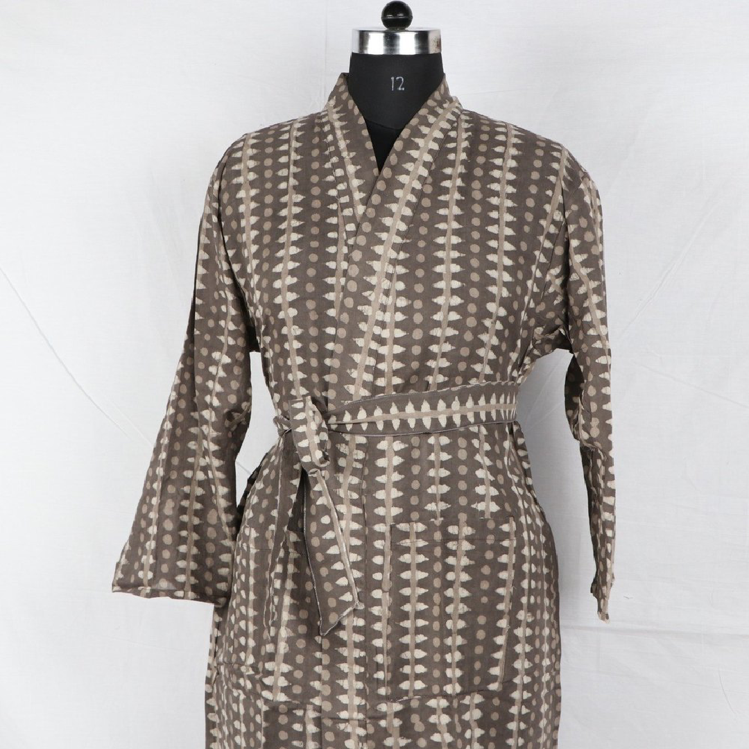 Cotton Printed Print Bathrobe Women's Beach Wear