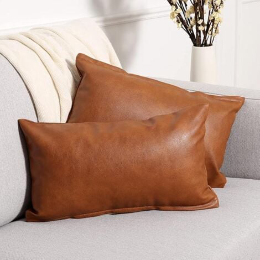 Premium Leather Cushion Covers For Home Decor