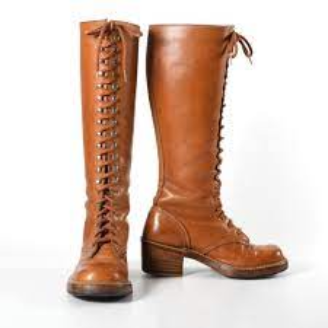 Leather Knee-High Boots For Women