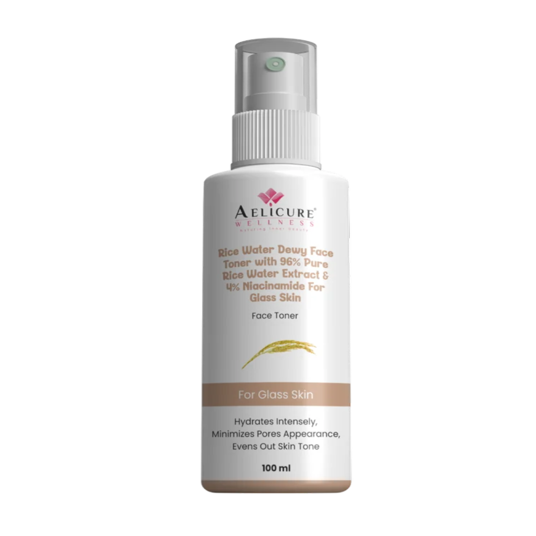 Rice Water Dewy Face Toner With 96% Pure Rice Water Extract & 4% Niacinamide For Glass Skin
