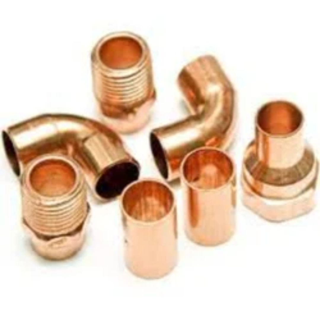 Male Copper Pipe And Fittings, 0.5 inch