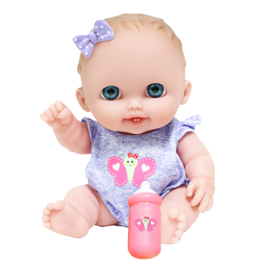 Lil Cutesies Lulu 8.5" Soft Baby Doll Blue Eyes