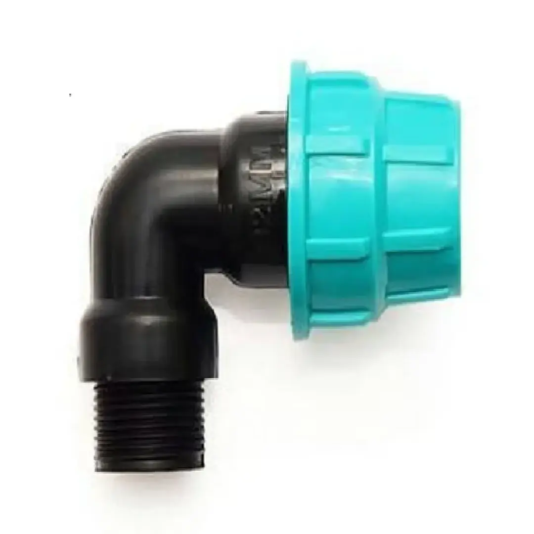 Plastic Male Threaded 90° Elbow - Leak-Proof & Durable