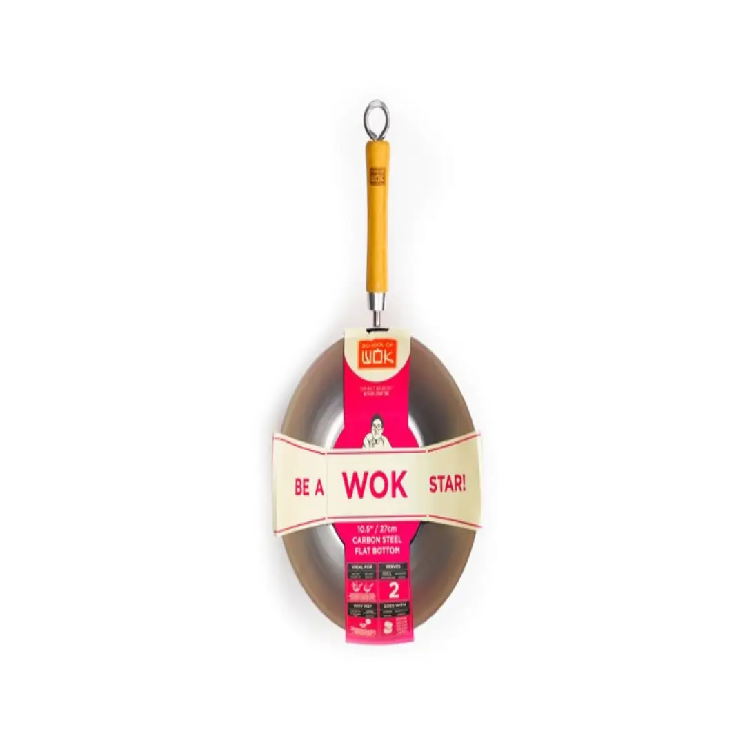 10.5-Inch Carbon Steel Wok – Fast Cooking Pan Supplier UK