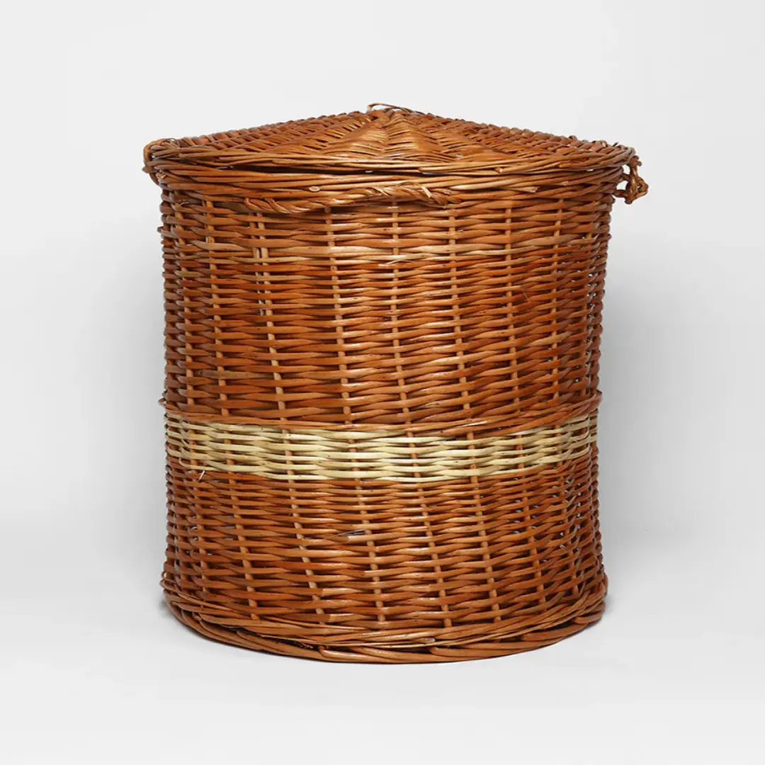 Wicker Laundry Basket with Lid – Storage Organizer | Malaysia Supplier