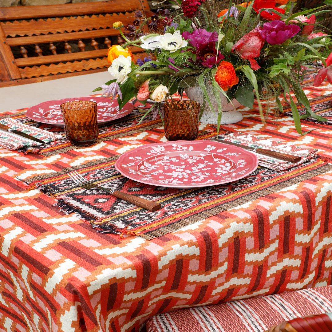 Red Ikat Placemats – Table Mat Wholesale Supplier UK