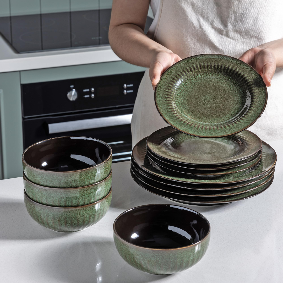 Stoneware Dinnerware Set Durable Tableware Vietnam