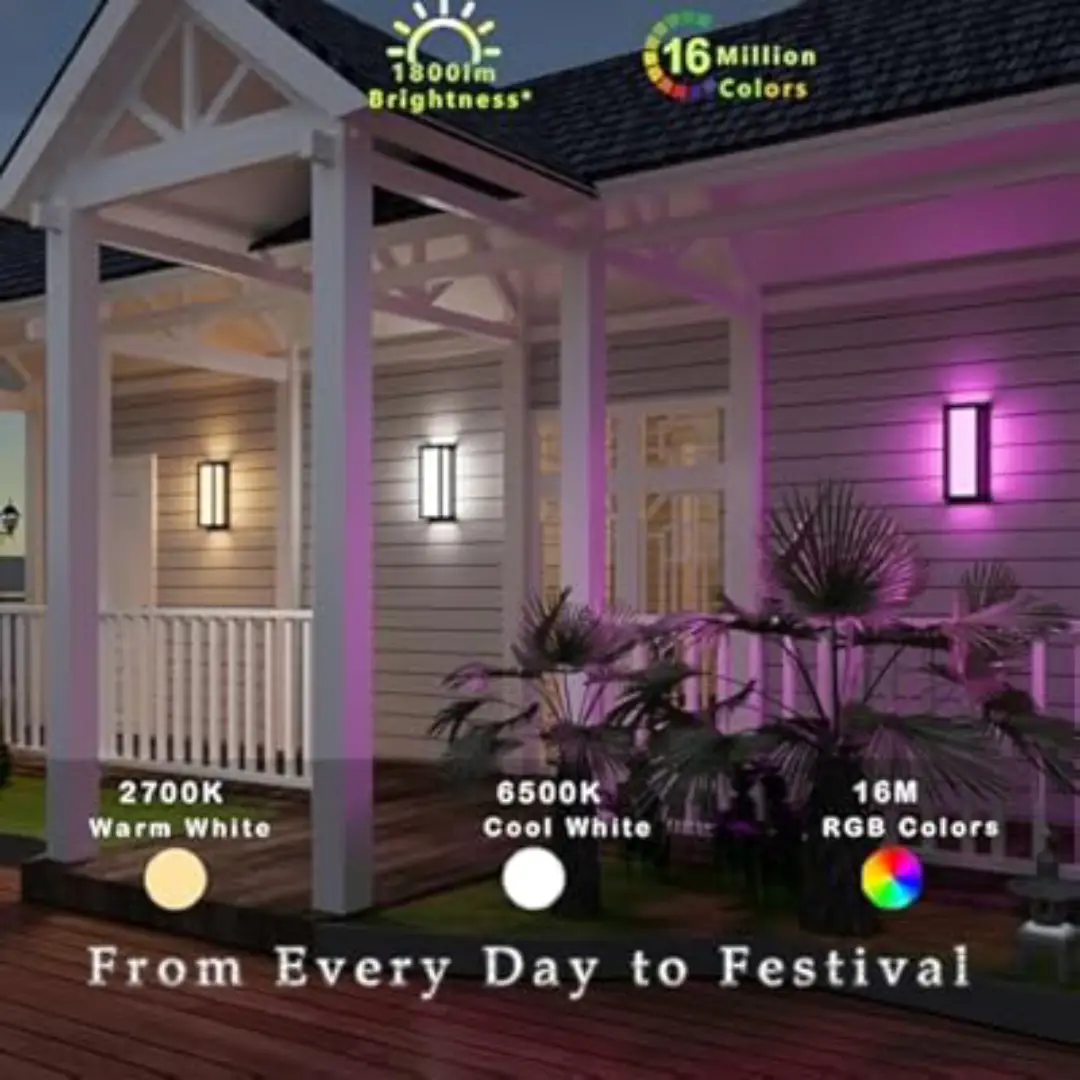 Wholesale Smart Outdoor Lights Color Changing 2 Pack Supplier in UAE