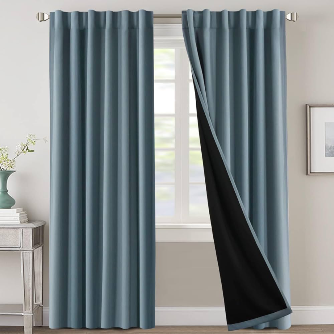 Floral Supreme Room-Darkening Grommet Top Long Curtain Panel | USA Supplier
