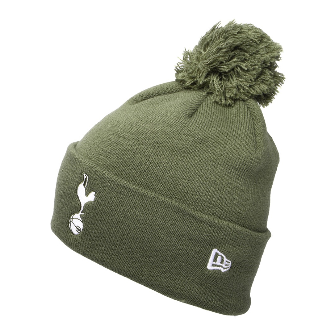 New Era Tottenham Hotspur FC Bobble Hat Olive White