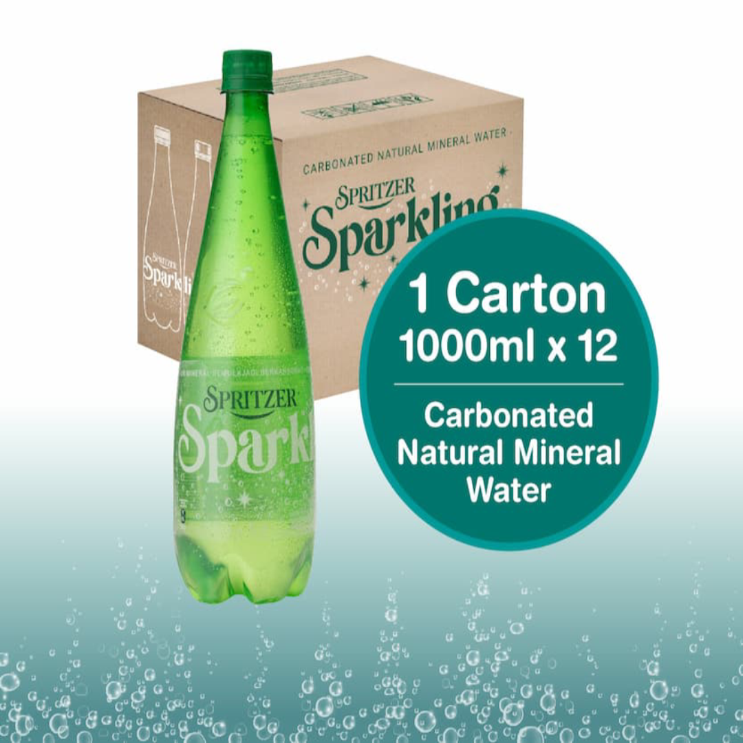Spritzer Sparkling Water 1L x12 Malaysia Drinks